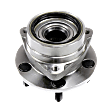 Front, Driver or Passenger Side Wheel Hub, With Bearing, 5 x 4.5 in. Bolt Pattern