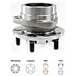 Front, Driver or Passenger Side Wheel Hub, With Bearing, 5 x 4.5 in. Bolt Pattern