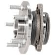 Front, Driver or Passenger Side Wheel Hub, With Bearing, 5 x 4.5 in. Bolt Pattern