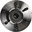 Front, Driver or Passenger Side Wheel Hub, With Bearing, With Sensor, RWD