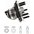 2000-2006 Lincoln LS - Front, Driver or Passenger Side Wheel Hub, With Bearing, With Sensor, 5 x 4.25 in. Bolt Pattern