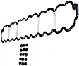 Valve Cover Gasket, 6 Cyl., 4.0L Engine, Rubber Material, with Grommets