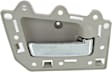 Front, Passenger Side Beige bezel with chrome lever Interior Door Handle