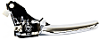 Front or Rear, Driver Side Interior Door Handle, Chrome, Without Door Lock Hole, 6 Cyl., 3.7L Engine