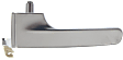 Front or Rear, Driver Side Interior Door Handle, Satin Chrome, Without door lock hole, 6 Cyl., 3.7L Engine