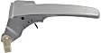 Front or Rear, Driver Side Interior Door Handle, Satin Chrome, Without door lock hole, 6 Cyl., 3.7L Engine