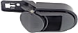 Front Or Rear, Driver Side Textured Black Interior Door Handle