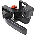 Front or Rear, Passenger Side Interior Door Handle, Black, With Door Lock Button
