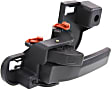 Front or Rear, Passenger Side Interior Door Handle, Black, With Door Lock Button