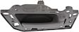 Front, Passenger Side Gray Interior Door Handle
