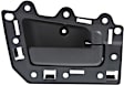 Front, Passenger Side Black Interior Door Handle
