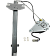 Front, Passenger Side Window Regulator, Power, Ball Stud Style
