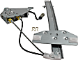 Front, Passenger Side Window Regulator, Power, Ball Stud Style