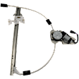 2007 Jeep Liberty Limited - Front, Driver Side Power Window Regulator, With Motor, Regulator Attaches Directly To Window Glass, With Locator Pin And Hole, Production Date From February 25 2006