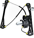 Front, Driver Side Window Regulator, Power, With 2-Prong Connector, Base Model
