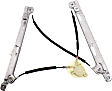 Front, Driver Side Manual Window Regulator, Without Motor
