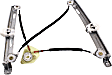 Front, Driver Side Manual Window Regulator, Without Motor