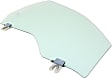 Front, Passenger Side Door Glass, No Tint, Non-Laminated, Replaces NAGS No. DD12197 GTYN