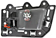 Rear, Passenger Side Gray Interior Door Handle, Without Door Lock Hole