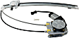 Rear, Driver Side Window Regulator, Power, Ball Stud Style