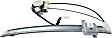 Rear, Driver Side Window Regulator, Power, Ball Stud Style