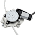 Rear, Passenger Side Power Window Regulator, With Motor