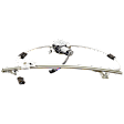 Rear, Driver Side Power Window Regulator, With Motor