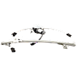 Rear, Driver Side Power Window Regulator, With Motor