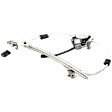 Rear, Driver Side Power Window Regulator, With Motor