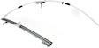Rear, Passenger Side Manual Window Regulator, Without Motor
