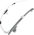 Rear, Passenger Side Manual Window Regulator, Without Motor
