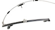Rear, Passenger Side Manual Window Regulator, Without Motor