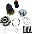 Front Driveshaft CV Joint, Axle Side, Includes Grease, Boot Clamp, and Snap Ring