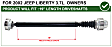 Front Driveshaft, Four Wheel Drive, Manual Transmission, 6 Cyl., 3.7L Engine, 30.35 in. (771mm) Length