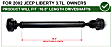 Front Driveshaft, 6 Cyl., 3.7L Engine, Four Wheel Drive, with 27.87 In. (708mm) Long Driveshaft
