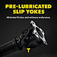 Front Driveshaft, 6 Cyl., 3.7L Engine, Four Wheel Drive, with 27.87 In. (708mm) Long Driveshaft