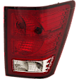 Passenger Side Tail Light, with Bulb, Halogen, Clear and Red Lens