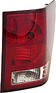 Passenger Side Tail Light, with Bulb, Halogen, Clear and Red Lens