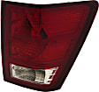 Passenger Side Tail Light, with Bulb, Halogen, Clear and Red Lens