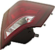 Passenger Side Tail Light, with Bulb, Halogen, Clear and Red Lens