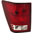Driver Side Tail Light, with Bulb, Halogen, Clear and Red Lens