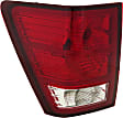 Driver Side Tail Light, with Bulb, Halogen, Clear and Red Lens