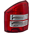 Driver Side Tail Light, without Bulb, Halogen, Clear and Red Lens