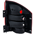 Driver Side Tail Light, without Bulb, Halogen, Clear and Red Lens