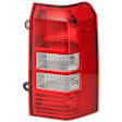 Passenger Side Tail Light, with Bulb, Halogen, Clear and Red Lens