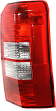Passenger Side Tail Light, with Bulb, Halogen, Clear and Red Lens, CAPA CERTIFIED
