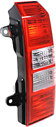 Passenger Side Tail Light, with Bulb, Halogen, Clear and Red Lens, CAPA CERTIFIED