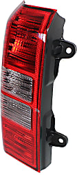 Driver Side Tail Light, with Bulb, Halogen, Clear and Red Lens