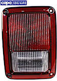 Driver Side Tail Light, with Bulb, Halogen, Clear and Red Lens, CAPA CERTIFIED