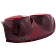 Passenger Side Tail Light, with Bulb, Halogen, Clear and Red Lens, Without Tail Lamp Guard, Except Renegade Model